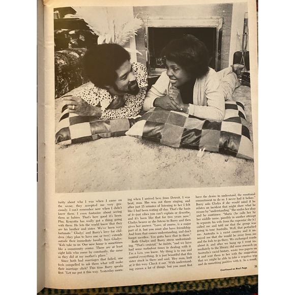 Ebony Magazine, May 1975, Gladys Knight Cover Feature Story - Picture 4 of 15